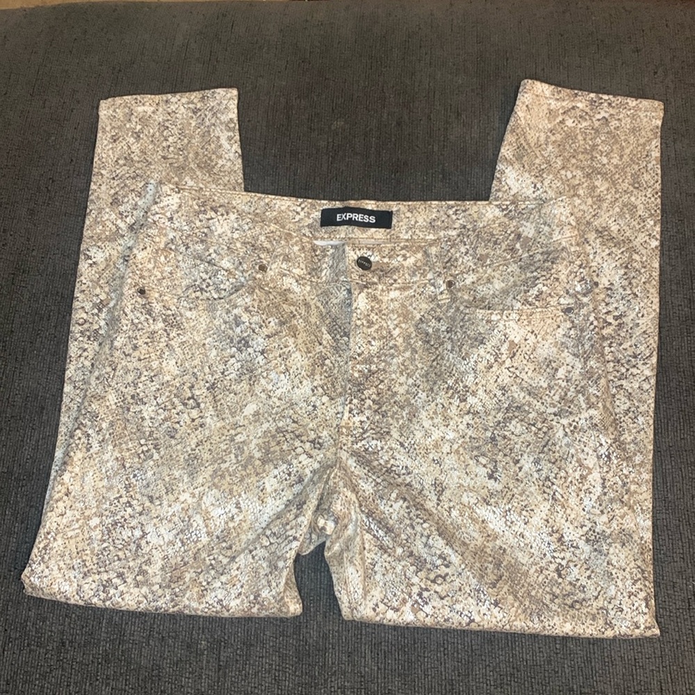 Express Women's Snake Print Jeans